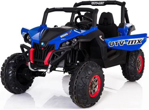 Vista 2 de MotoTec UTV 4x4 12v azul (2.4ghz RC)