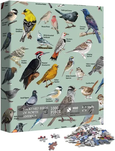 Vista 18 de Rompecabezas de águila calva para adultos, 1000 piezas, paisaje de fantasía, animal, pájaro, naturaleza, bosque, planta, escénico, imposible