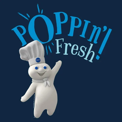 Vista 2 de Tee Luv Pillsbury Doughboy Shirt - Poppin' Fresh Graphic Tee Shirt