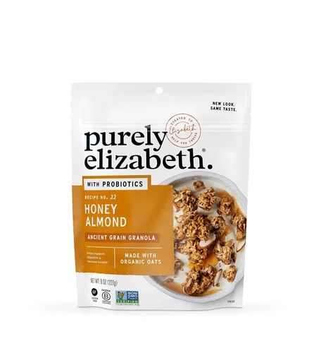 Vista 12 de Purely Elizabeth, Berry Crisp, granola de grano antiguo con vitamina D, sin gluten (bolsa de 8 onzas)