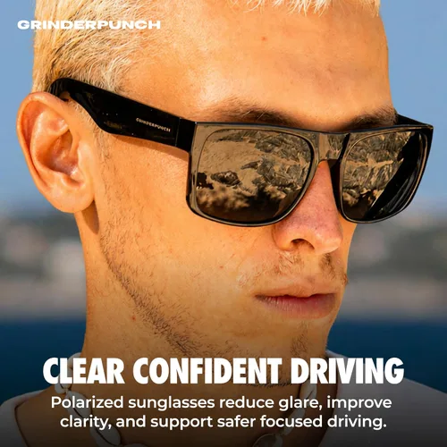 Vista 8 de grinderPUNCH Super Dark CAT 4 Gafas de sol XL XXL Big Head Extra Grandes Hombres