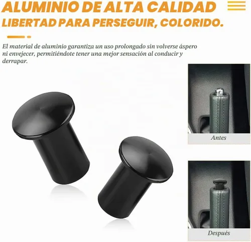 Vista 3 de AICEL Botón de Deriva con Perilla Giratoria, 2 Piezas Cubierta de Emergencia para Mango de Freno de Mano E-Brake, Botón de Bloqueo de Perilla
