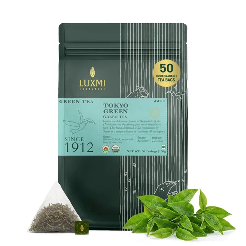Vista 19 de LUXMI Estates - Té verde Sencha japonés - 50g (25 tazas) Té auténtico Sencha japonés de First Leaves Té premium suave, rico y refrescante