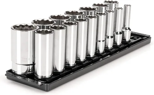 Vista 15 de TEKTON Juego de llaves de vaso de 12 puntos con accionamiento de 1/2 Deep