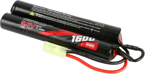 Vista 2 de Gens ace Batería NIMH estilo Nunchuck de 1600mAh 9.6V 8S1P Airsoft con enchufe TMY