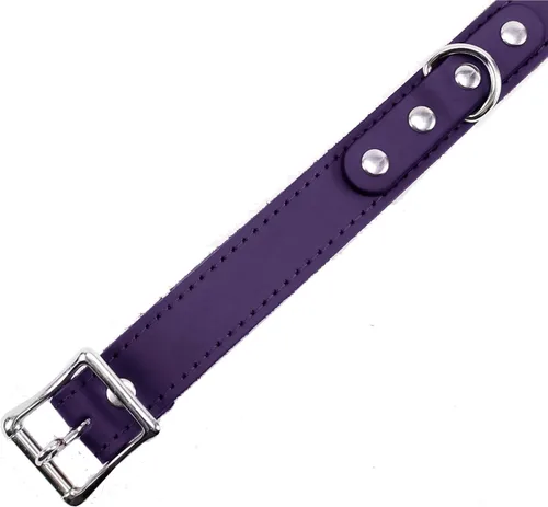 Vista 4 de Atlas I Collar Lambskin Latigo Leather Handmade O-Ring Leather Collar