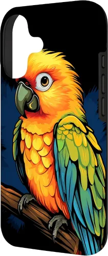 Vista 2 de Sun Conure - Funda para iPhone 17, diseño de pájaro tropical