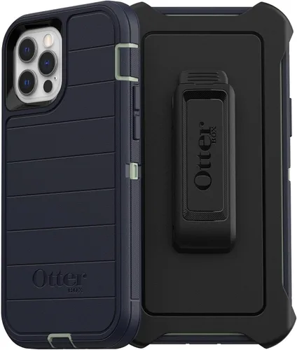 Vista 4 de OtterBox Funda para iPhone 12 y iPhone 12 Pro Defender Series - Poción de bayas (vino de frambuesa/Boysenberry), resistente y duradera