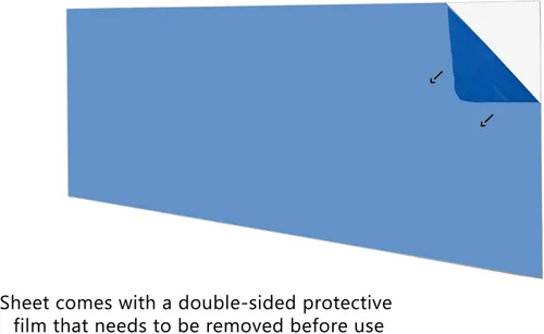 Vista 3 de Hoja de acrílico Plexiglás transparente – 1/8" espesor fundido