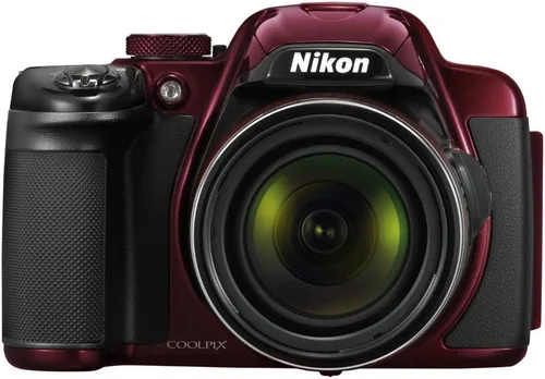 Vista 3 de Nikon COOLPIX P520 cámara digital de 18.1 megapixeles con aumento x42 Rojo