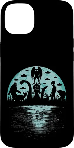 Vista 15 de Bigfoot Nessie Mothman and Aliens Cryptid Ovnis Cryptozoology - Carcasa para iPhone 17
