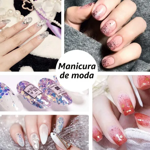 Vista 5 de Licool - Brillantina gruesa holográfica, juego de 12, purpurina artesanal para manualidades de resina, purpurina cosmética para uñas, cuerpo, cara