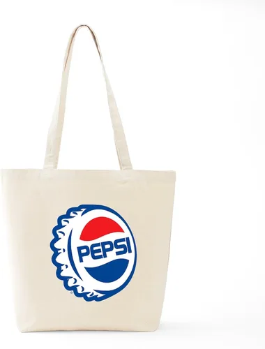 Vista 56 de CafePress Pepsi Tote Bag Bolsa de lona natural, bolsa de compras de tela, Caqui