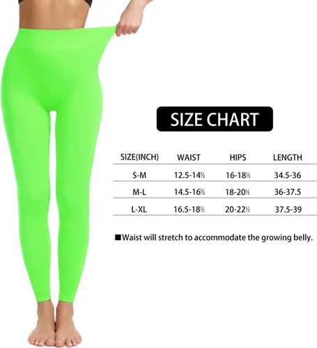 Vista 3 de Leggings de cintura alta sin costuras para mujer, suaves, elásticos, opacos, de compresión, cómodos, básicos, lisos