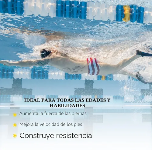 Vista 6 de FINIS Long Floating Swim Fins - Adult Training Fins - Improves Kick Technique & Body Position