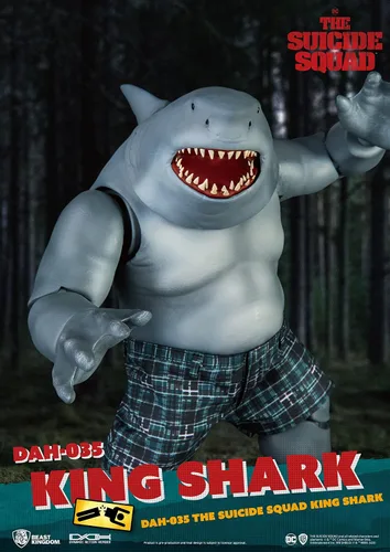 Vista 5 de Beast Kingdom The Suicide Squad: King Shark DAH-035 Figura de acción dinámica de 8 cciones, multicolor