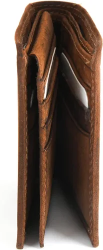 Vista 7 de Style n Craft Cartera de cuero bi-fold, cartera de cuero de grano completo para hombres y mujeres, cartera con protección RFID con múltiples
