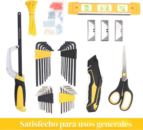 Vista 8 de TOPLINE Juego de herramientas para el hogar de 467 piezas para mecánicos, bolsa de herramientas de 16 pulgadas con kit de herramientas para el hogar