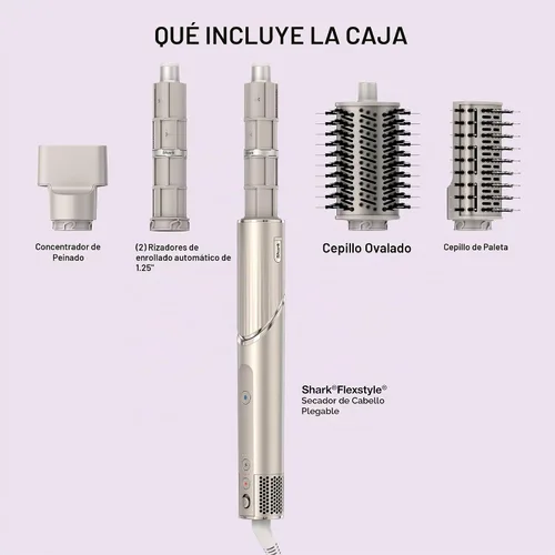 Vista 10 de Shark FlexStyle, Air Multi-Styler y sistema de secado, rizadores Coanda