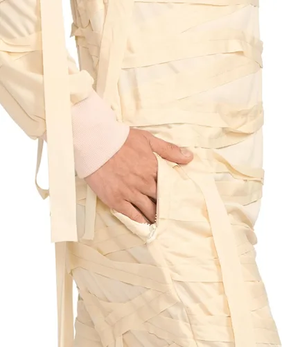 Vista 4 de Tipsy Elves Men's Mummy Halloween Costume - Movie Monster Jumpsuit