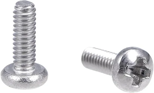 Vista 17 de uxcell Tornillos de máquina M2x3mm Pan Phillips Tornillo de cabeza cruzada 304 pernos de sujeción de acero inoxidable 60 piezas