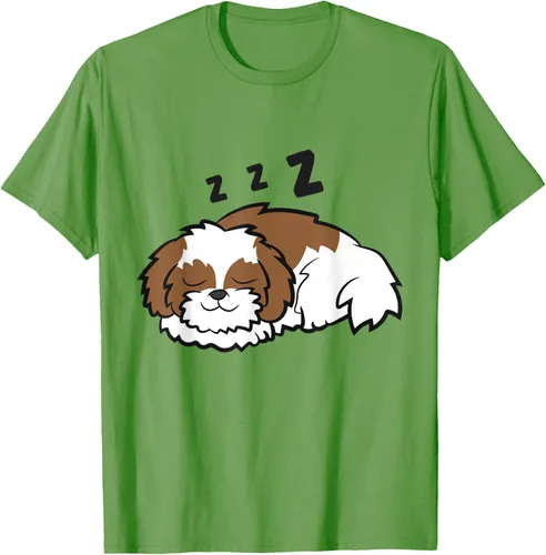 Vista 12 de Camiseta Tired Shih Tzu Dog Cute Sleeping Shih Tzu, Blanco