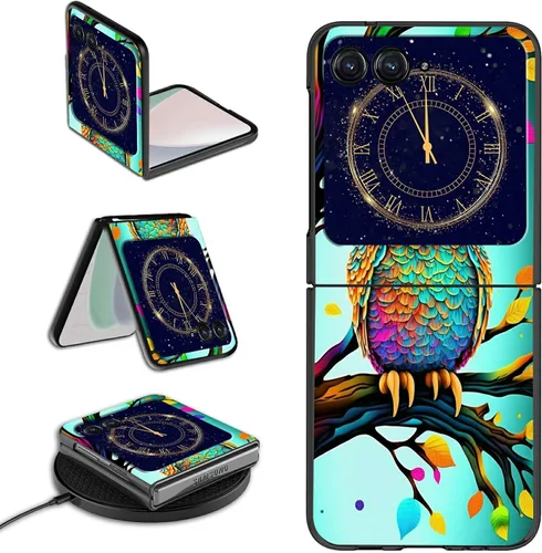 Vista 45 de Rossy Funda para Motorola RAZR 5G, para Moto RAZR 5G, funda delgada y ligera de policarbonato duro a prueba de golpes para Motorola Moto RAZR 5G