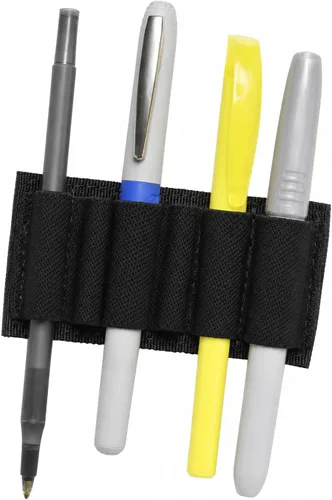 Vista 9 de Fundas tácticas para cuadernos, parche elástico desmontable para rotulador, soporte de cierre de gancho para fijación segura a cuadernos, bolsas