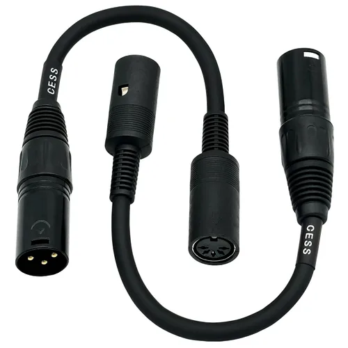 Vista 9 de CNCESS CESS-279 DIN - Cable adaptador MIDI hembra de 5 pines a XLR macho de 3 pines, cable convertidor de 6 pulgadas para sintetizadores, teclados