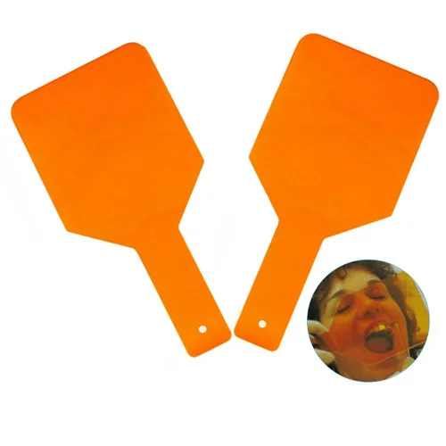 Vista 9 de SNAWOP Escudo de luz de curado dental de mano LED/UV Protección de luz Ojo/Cara Placa de placa naranja (1PCS)