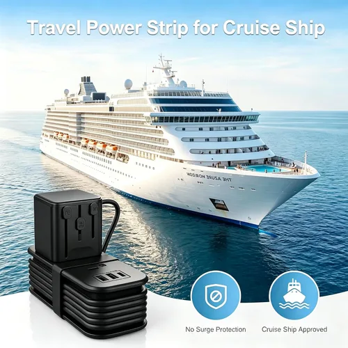 Vista 3 de VYLEE Universal Travel Adapter with 6FT Extension Cord