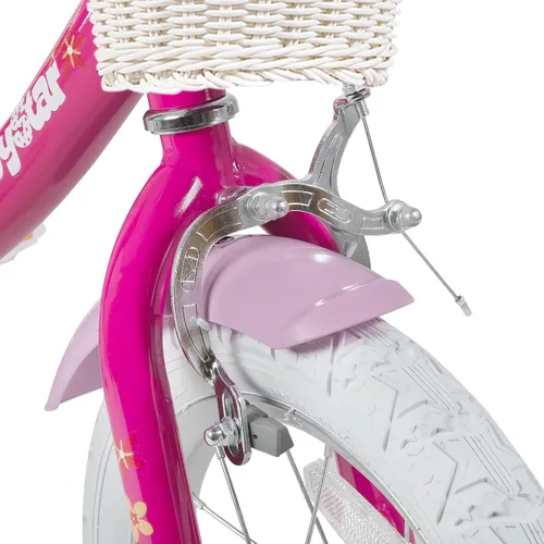 Vista 8 de JOYSTAR Unicorn Kids Bike for Girls Ages 2-9 Years Old, 12 14 16 18 Inch Kids Bike with Training Wheels, Doll Seat, Streamers and Basket, Toddler