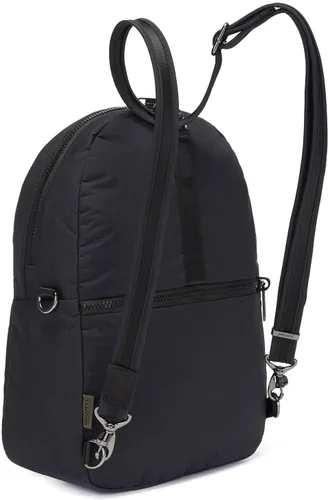 Vista 5 de Pacsafe Citysafe CX - Mochila convertible antirrobo para tablet de 10 pulgadas, color negro ECONYL Econyl Negro