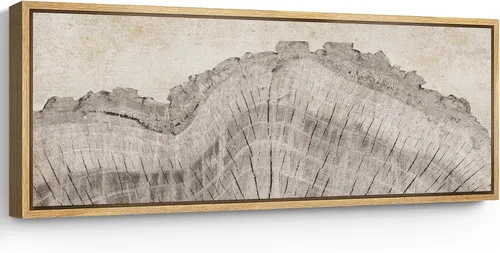 Vista 10 de SIGNFORD Lienzo enmarcado extragrande para pared, diseño de flores silvestres, paisaje, campo escénico con flores florecientes, ilustraciones