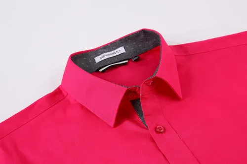 Vista 3 de Alex Vando - Camisas de vestir elásticas de, ajuste regular, manga larga, para negocios, para hombres