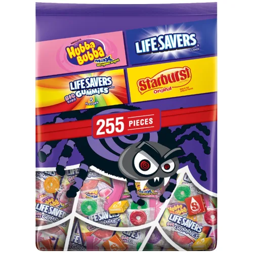 Vista 11 de Skittles, Starburst Fun Size Chewy Candy Surtido Variedad, envueltos individualmente, 32.28 onzas, bolsa a granel