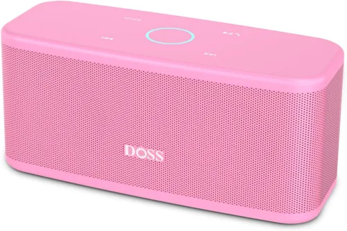 Vista 8 de DOSS SoundBox Plus Altavoz Bluetooth con Sonido Superior, Bluetooth 5.0, Emparejamiento Estéreo Inalámbrico, Micrófono Incorporado, 20H