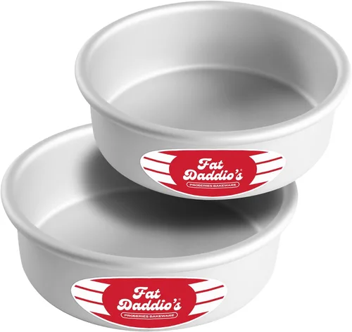 Vista 60 de Fat Daddio's Juego de moldes para pasteles redondos uniformes de aluminio anodizado de 4 niveles, profundidad de 2 pulgadas