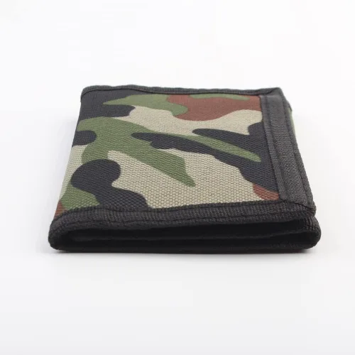 Vista 3 de NITORT Carteras deportivas de lona al aire libre para niños, bonita cartera con cremallera para niños, bolsillo frontal con adhesivo mágico