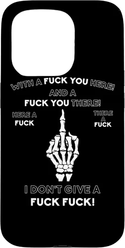 Vista 14 de Skeleton Middle Finger F You Pun Adult Humor Novelty Gifts Case for iPhone 17