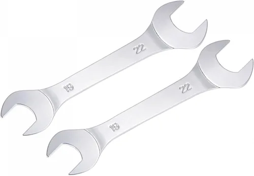 Vista 11 de uxcell Llave fina de extremo abierto, espejo métrico de 0.236 in x 0.276 in, acero de alto carbono, para mantenimiento doméstico y reparaciones