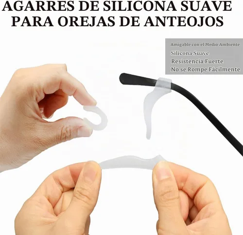 Vista 3 de YMCCOOL 20 pares de sujetadores antideslizantes para gafas con 3 correas ajustables para gafas, retenedor de gafas de cuerda deportiva