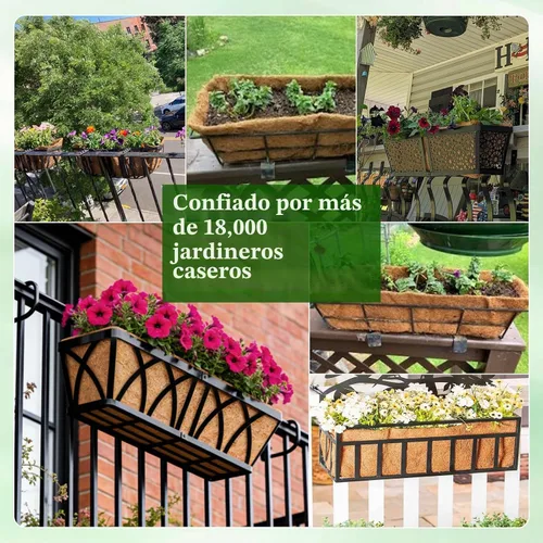 Vista 7 de Halatool Paquete de 2 forros de coco de 24 pulgadas de repuesto