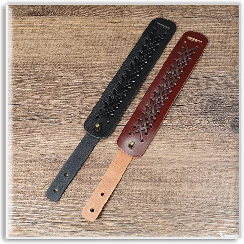Vista 6 de Xusamss Pulsera de cuero trenzado vintage punk rock