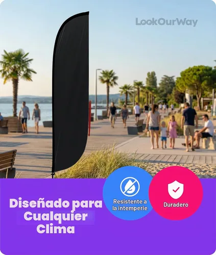 Vista 5 de LookOurWay - Bandera de plumas con temática de campamento y cuidado de niños, 12 pies (herramientas no incluidas)