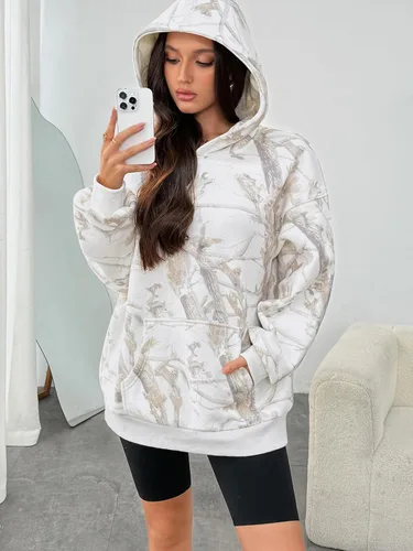 Vista 190 de Trendy Queen - Sudaderas extragrandes con capucha para mujer, suéteres de manga larga, sin botones, de vellón, de otoño, ropa de invierno