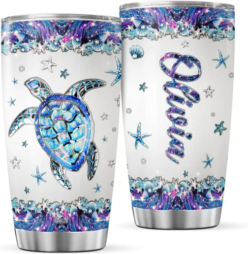 Vista 8 de CUBICER Vasos de café personalizados con tapa, tazas de viaje de mariposa para amantes de los animales, mujeres, niñas, niños, vaso de acero