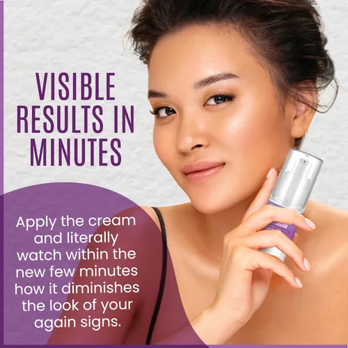 Vista 6 de Crema de estiramiento facial instantáneo - Complejo de péptidos Crema tensante, lifting y reafirmante Fórmula instantánea orgánica para cara