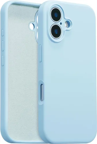 Vista 78 de Funda de silicona para iPhone Air, con [protección completa de la cámara] [forro de microfibra suave antiarañazos], funda de silicona líquida ultra