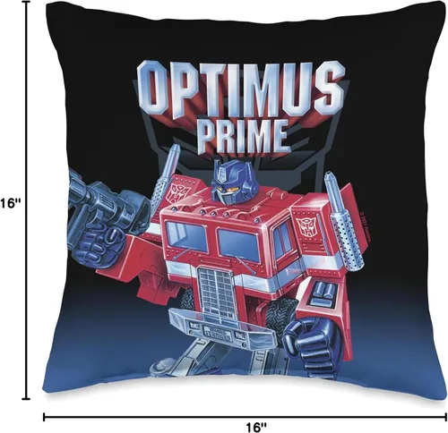Vista 4 de Transformers Optimus Prime Hero - Almohada de 16 x 16 pulgadas, multicolor